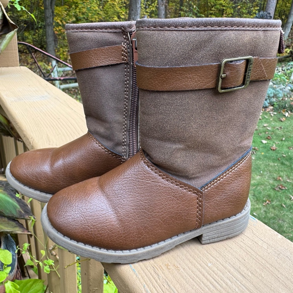 Carter's Tan Ankle Boots with Buckle